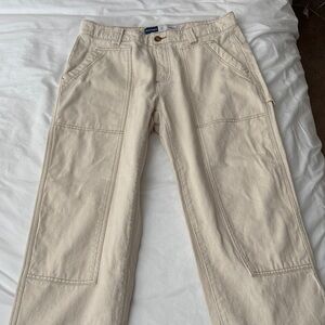 Old Navy High Rise Tan Cargo Jeans